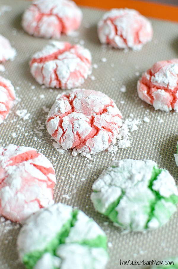 Green Christmas Cookies
 Christmas Crinkle Cookies