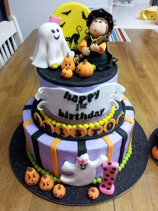 Halloween 1St Birthday Cake
 Halloween 1st Birthday w Smash Cake cake by Peggy