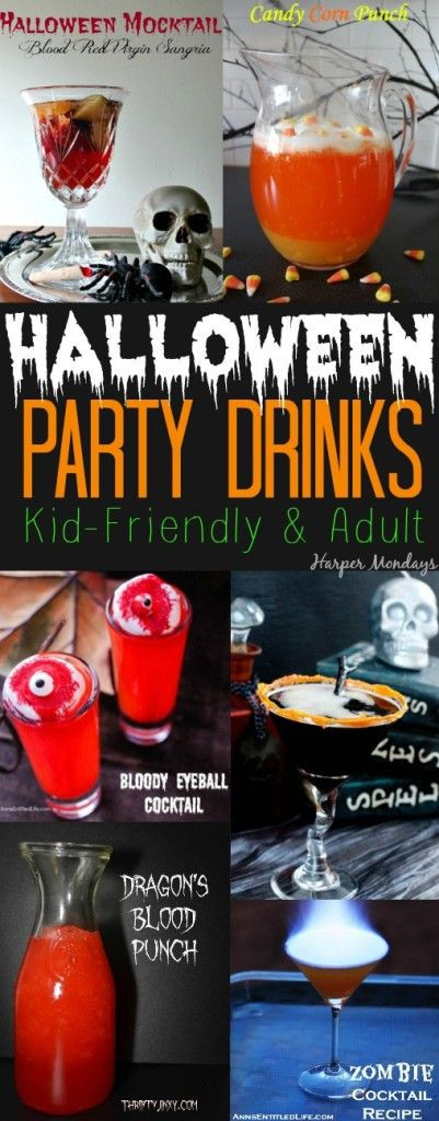 Halloween Adult Drinks
 Halloween party drinks Party drinks and Halloween party