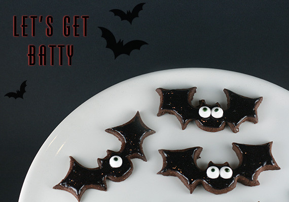 Halloween Bat Cookies
 Little White Whale