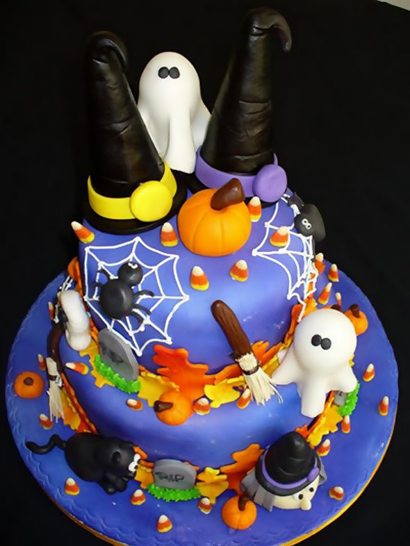 Halloween Birthday Cake Pictures
 Valentine e Halloween Cakes