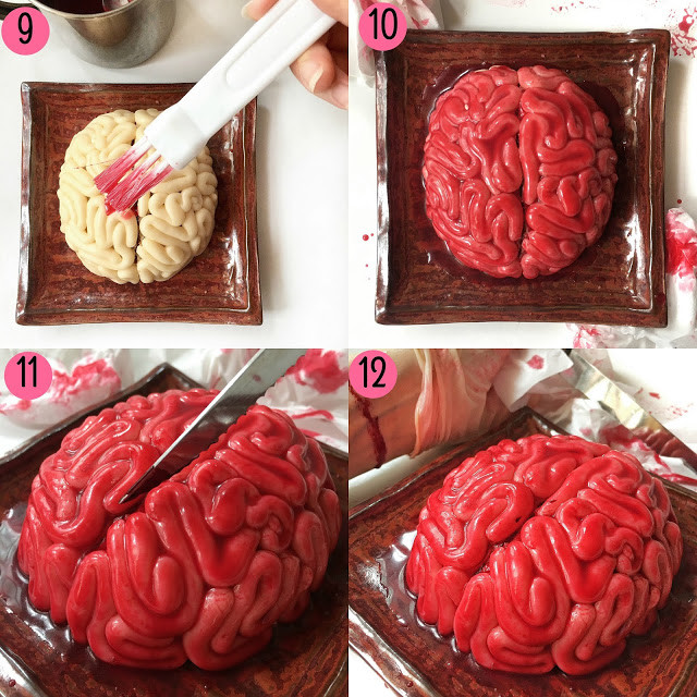 Halloween Brain Cakes
 Sherbakes Step by Step Tutorial on how to make a