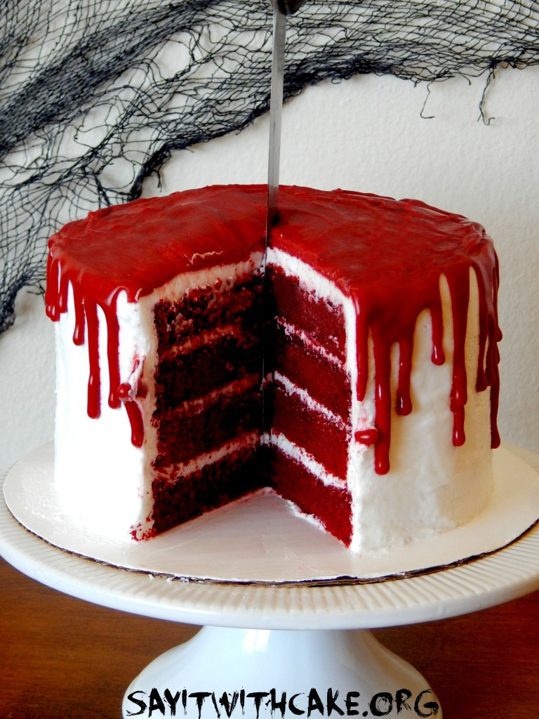 Halloween Cakes Recipes With Pictures
 Bloody Halloween Cake – Say it With Cake