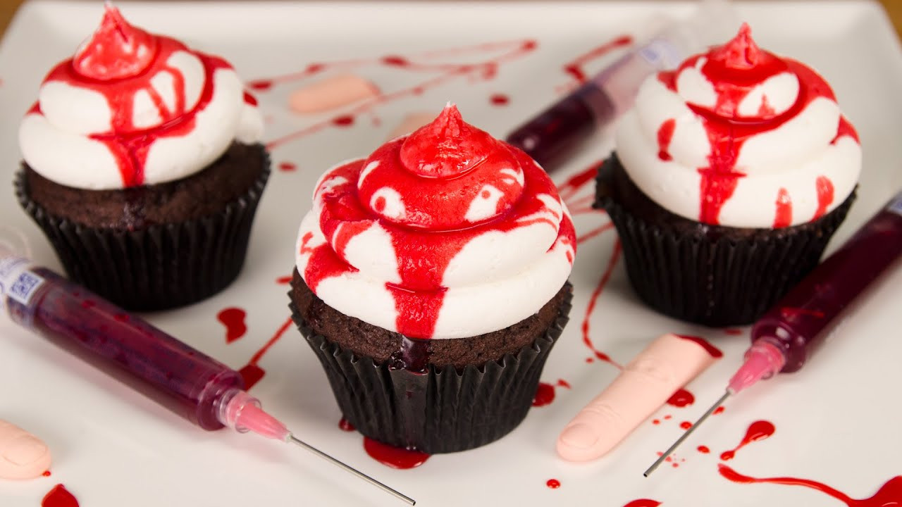 Halloween Cookies And Cupcakes
 How to Make Edible Fake Blood & Bloody Halloween Cupcakes