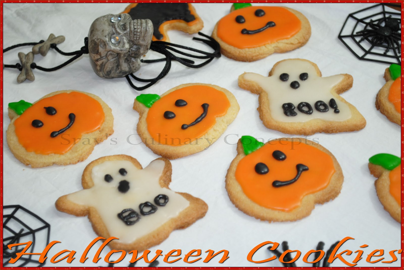 Halloween Cookies Royal Icing
 Srav s Culinary Concepts Halloween Sugar Cookies with
