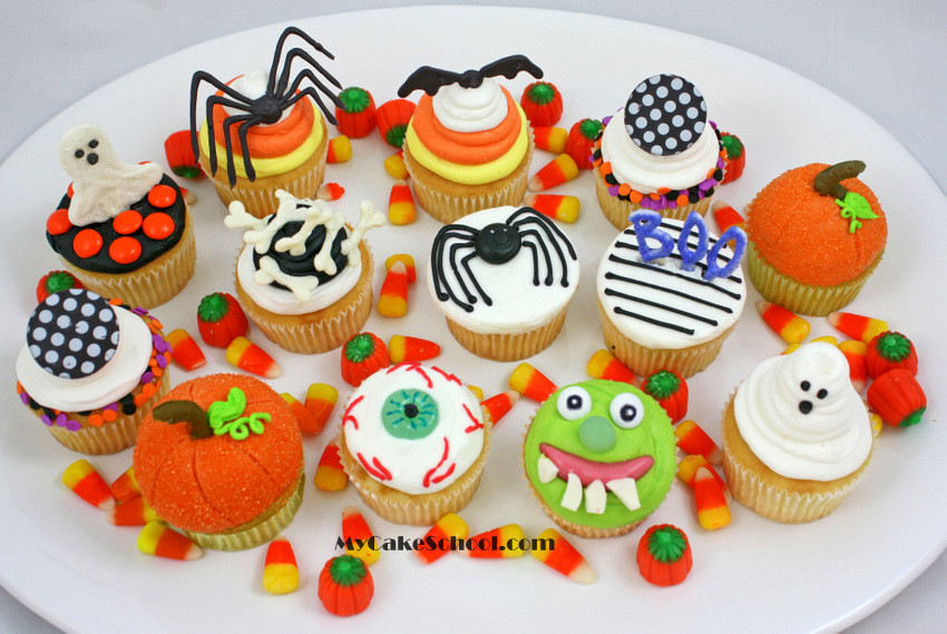 Halloween Cupcakes Images
 Halloween Cupcake Tutorial My Cake School