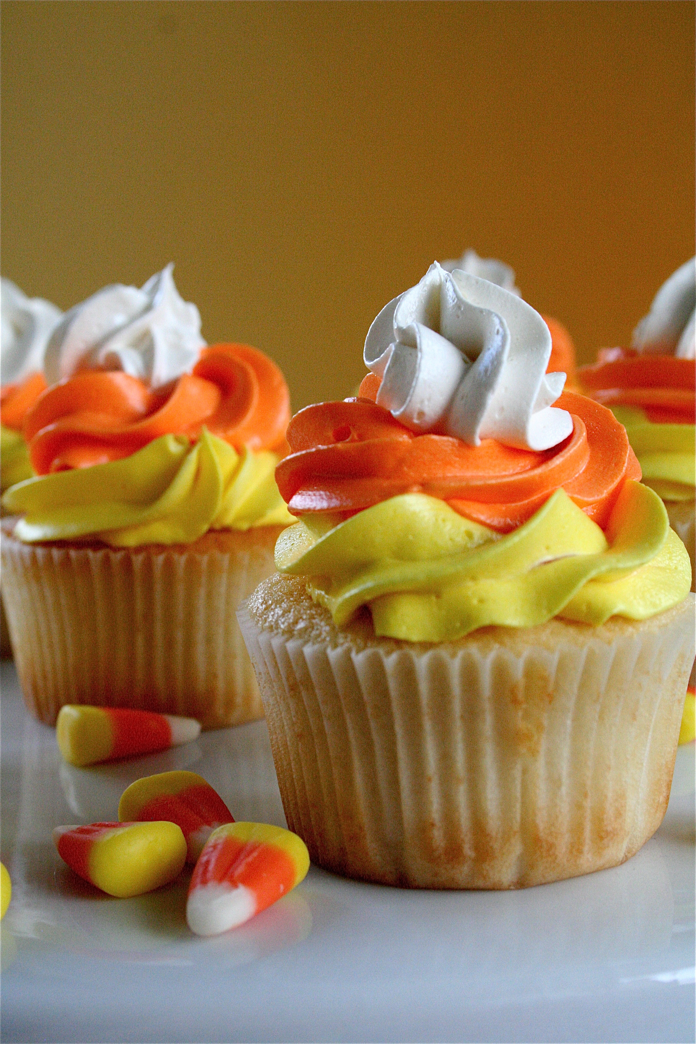 Halloween Cupcakes Recipe
 Candy Corn Cupcakes