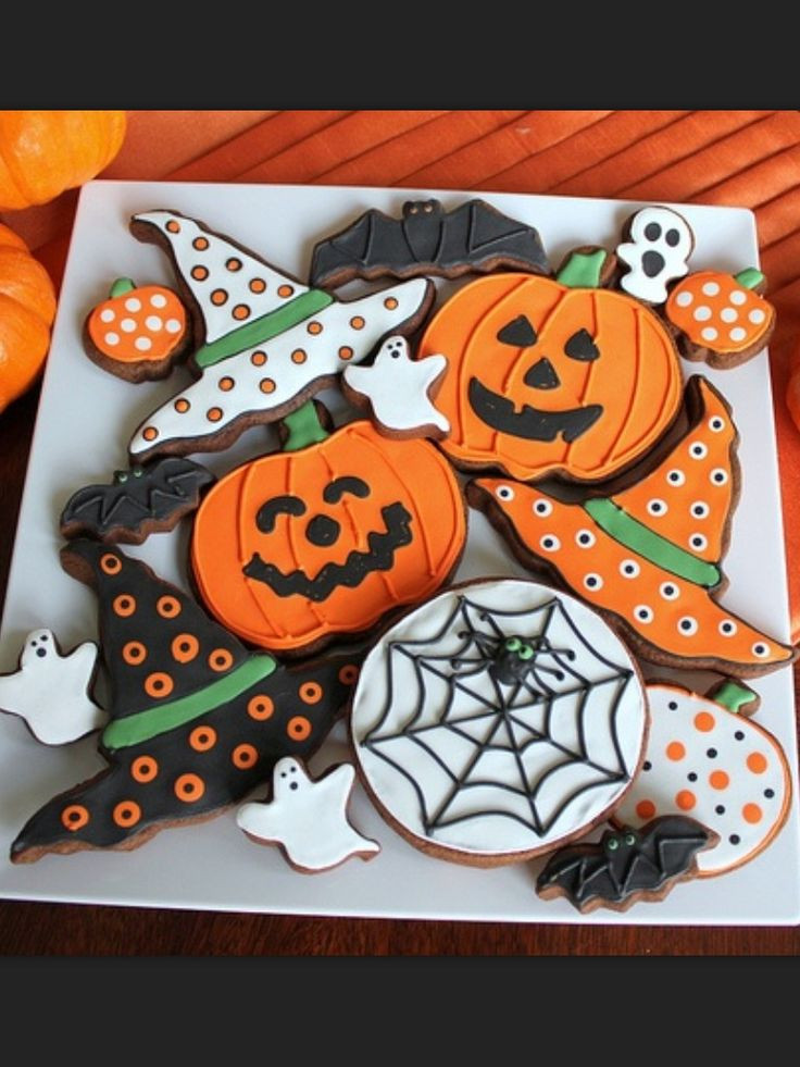 Halloween Decorated Cookies
 Best 25 Pumpkin sugar cookies decorated ideas on