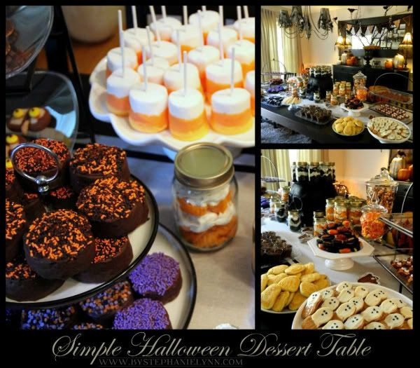Halloween Dessert Table
 Super Easy Treats for My Simple Halloween Dessert Table