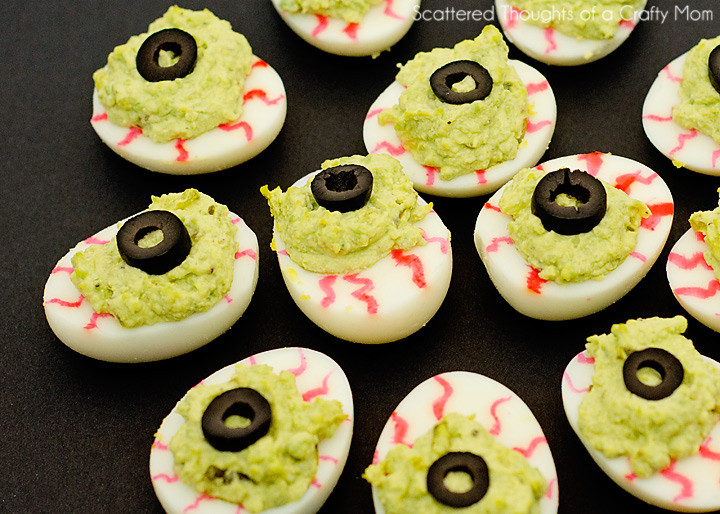Halloween Deviled Eggs Eyeballs
 5 Fabulous Halloween Themed Foods Scattered Thoughts of