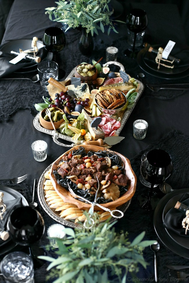 Halloween Dinner Ideas For Adults
 Halloween Themed Dinner Party in Black Celebrations at Home