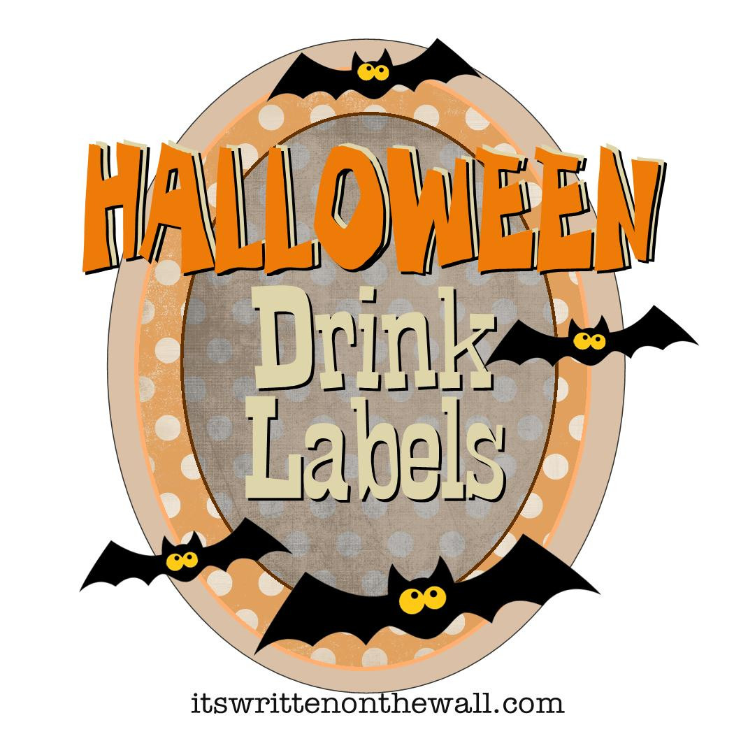 Halloween Drinks Labels
 It s Written on the Wall Freebies Family Friendly