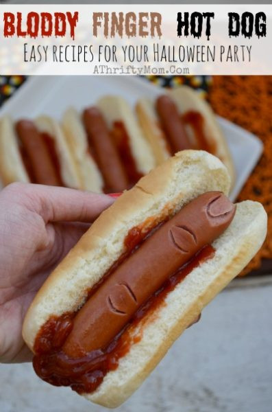 Halloween Hot Dogs
 Halloween Party Food for Kids and Adults Bloody Finger