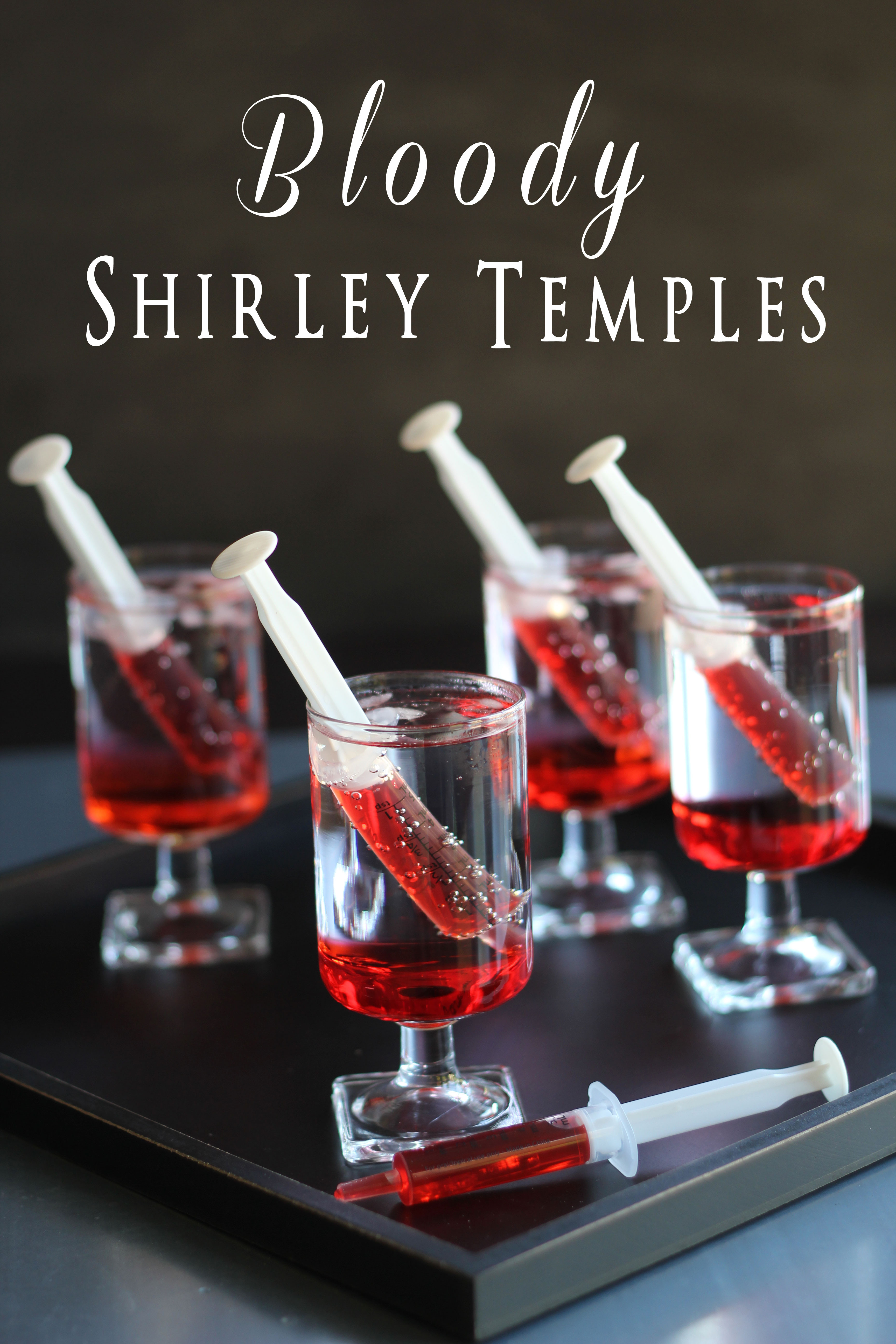 Halloween Liquor Drinks
 Bloody Shirley Temples TGIF This Grandma is Fun