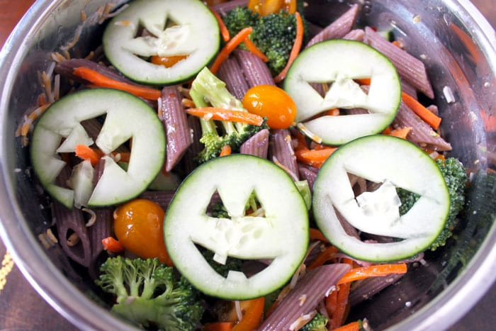 Halloween Pasta Salad
 Healthy Halloween Pasta Salad Smile Sandwich