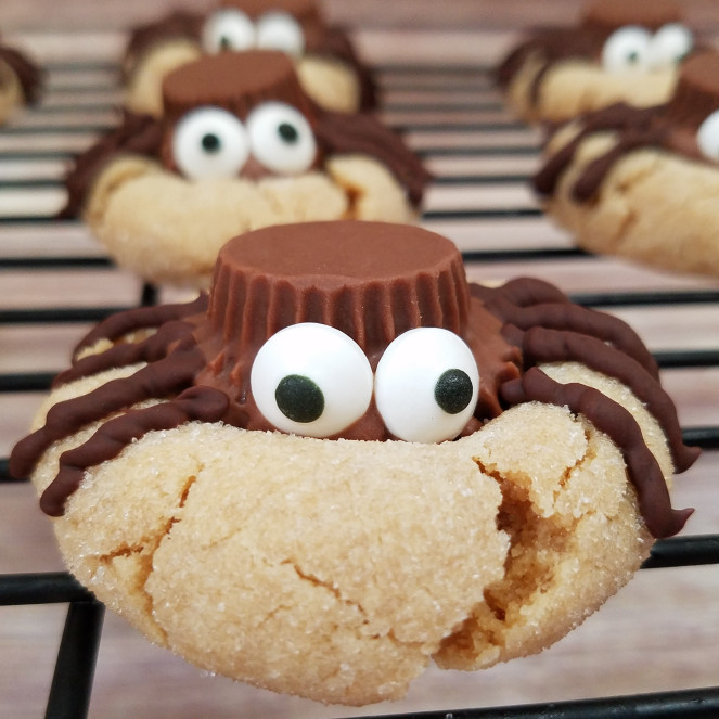 Halloween Peanut Butter Cookies
 Halloween Peanut Butter Spider Cookies – Rumbly in my Tumbly