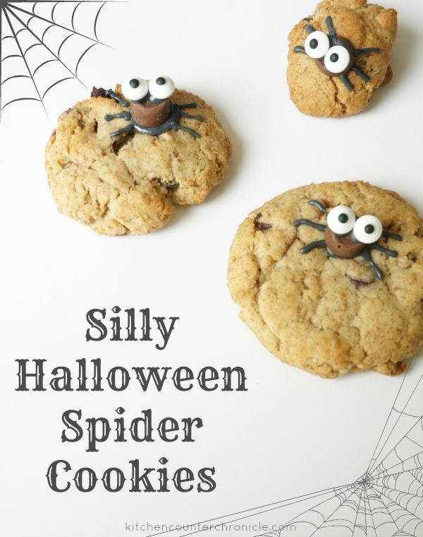 Halloween Spider Cookies
 Silly Halloween Spider Cookies