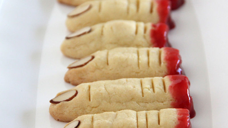 Halloween Sugar Cookies Fingers
 Severed Finger Sugar Cookies Recipe BettyCrocker