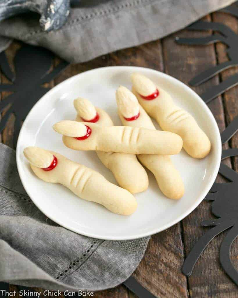 Halloween Sugar Cookies Fingers
 Witches Fingers Cookies SundaySupper That Skinny Chick