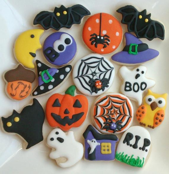 Halloween Sugar Cookies
 Halloween sugar cookies mini or large decorated with royal
