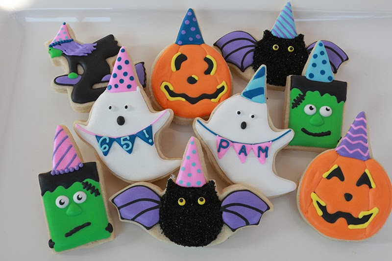 Halloween Themed Cookies
 Jaclyn s Cookies Halloween Birthday Cookies
