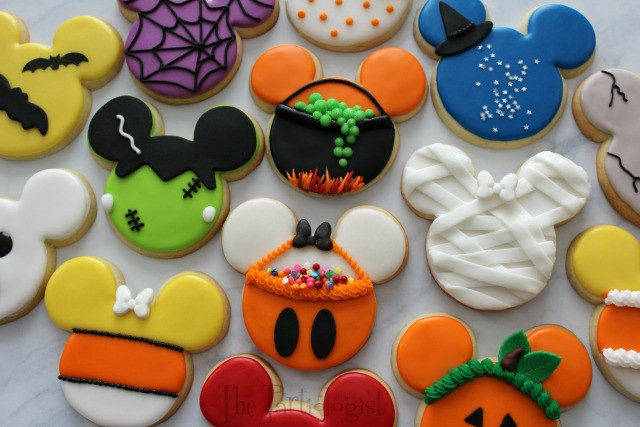 Halloween Themed Cookies
 The Partiologist Disney Themed Halloween Cookies