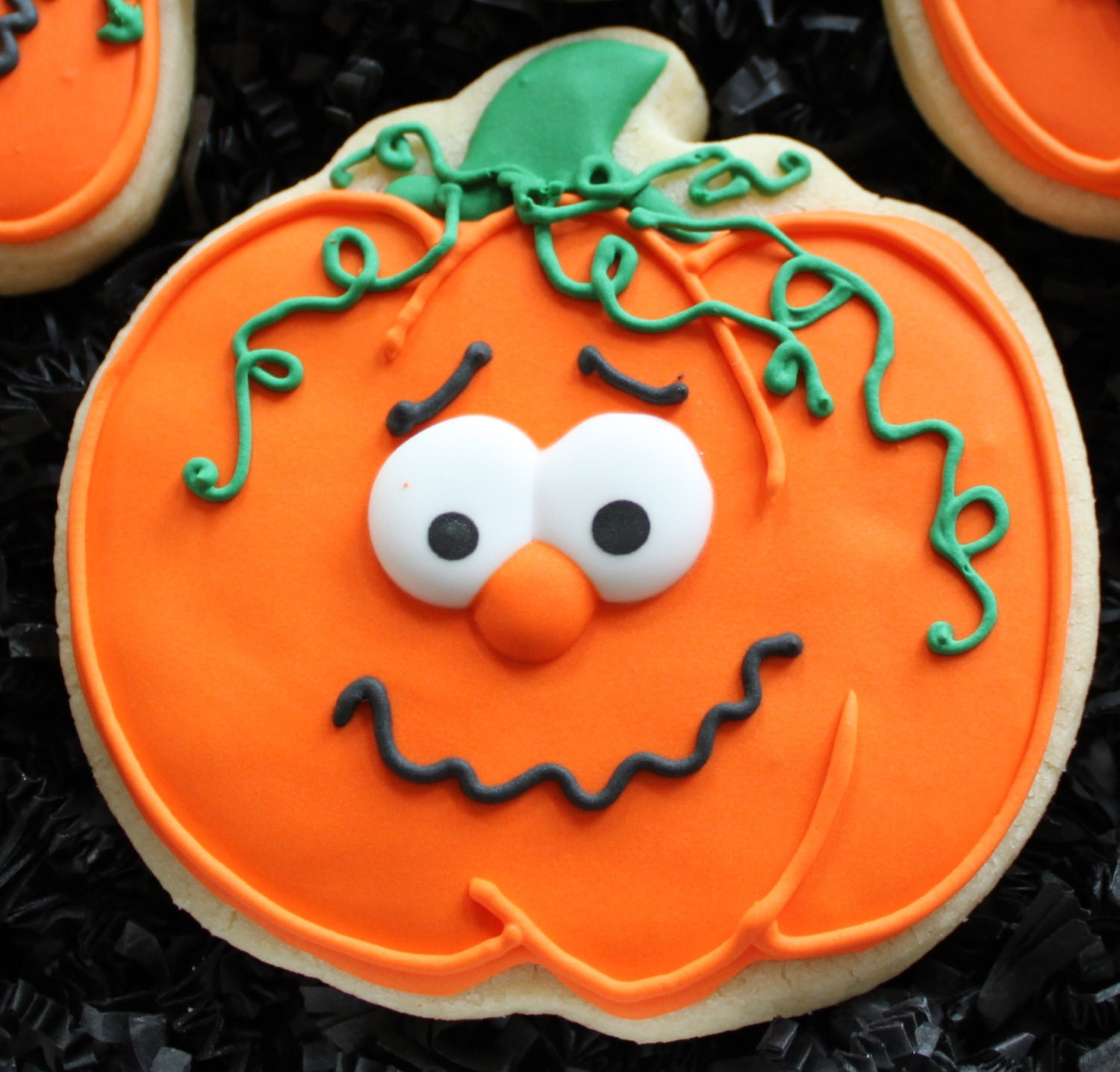 Halloween Themed Cookies
 Decorated Pumpkin Cookies Halloween pumpkins Halloween
