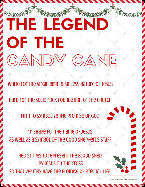 Hard Candy Christmas Meaning
 The Legend of the Candy Cane Free Printable and a
