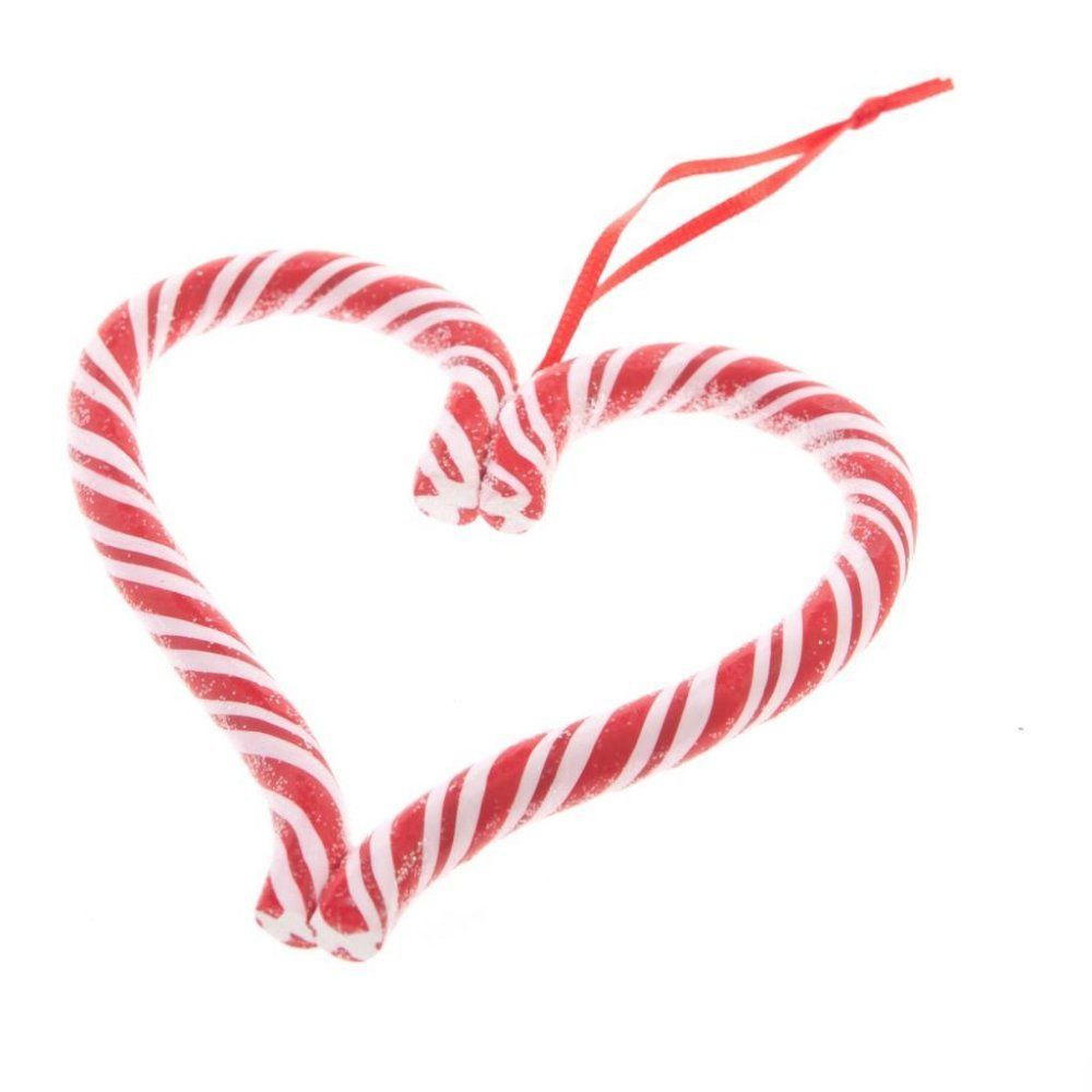 Heart Candy Christmas
 GISELA GRAHAM HANGING STRIPED CANDY CANE HEART SWEET