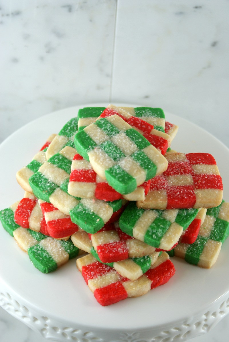Holiday Christmas Cookies
 Authentic Suburban Gourmet Holiday Checkerboard Cookies