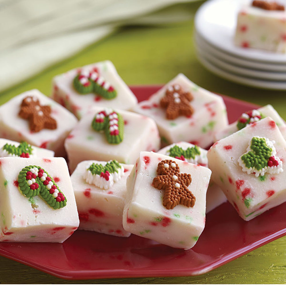 Holiday Fudge Recipes Christmas
 Christmas Confetti Fudge Squares