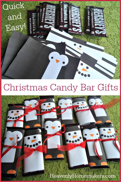 Homemade Christmas Candy Gifts
 Quick and Easy Christmas Candy Bar Gifts Homemade Gifts