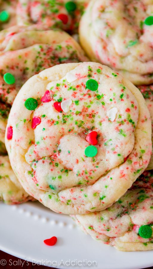Homemade Christmas Sugar Cookies
 Soft Baked Funfetti Sugar Cookies Sallys Baking Addiction