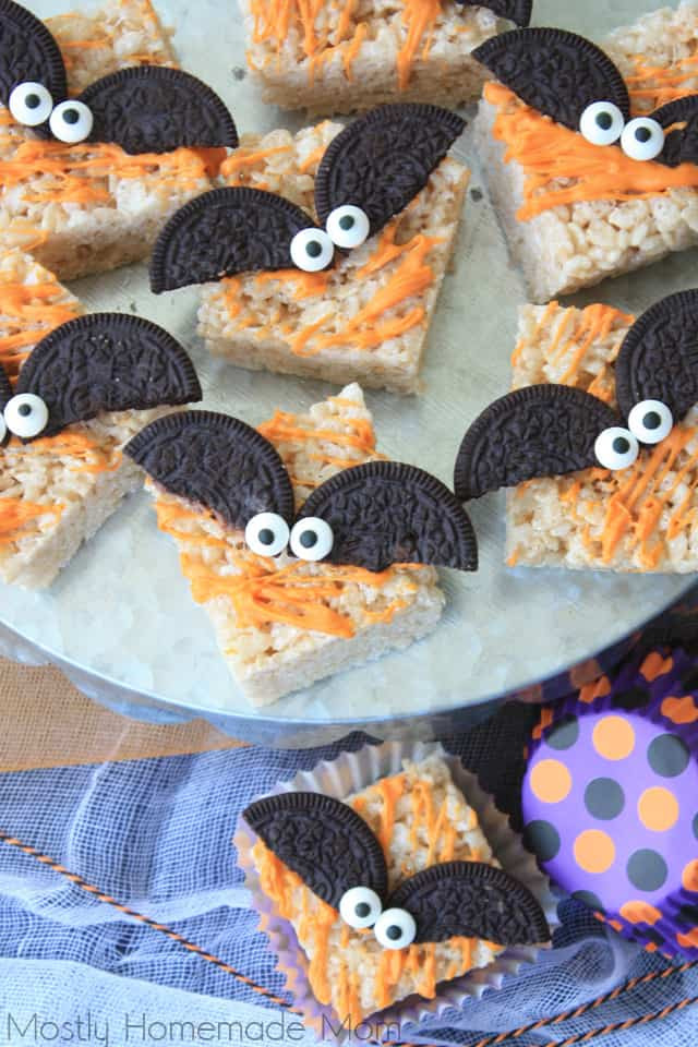 Homemade Halloween Cookies
 Spooky Bat Halloween Rice Krispie Treats Mostly Homemade Mom