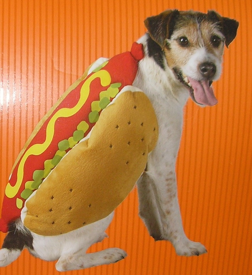 Hot Dog Halloween Costumes For Dogs
 NWT Dog Pet Halloween Costume HOT DOG Velcro Size XSMALL