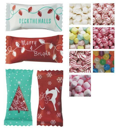 Individually Wrapped Christmas Candy
 Christmas Themed Individually Wrapped Mints & Can s