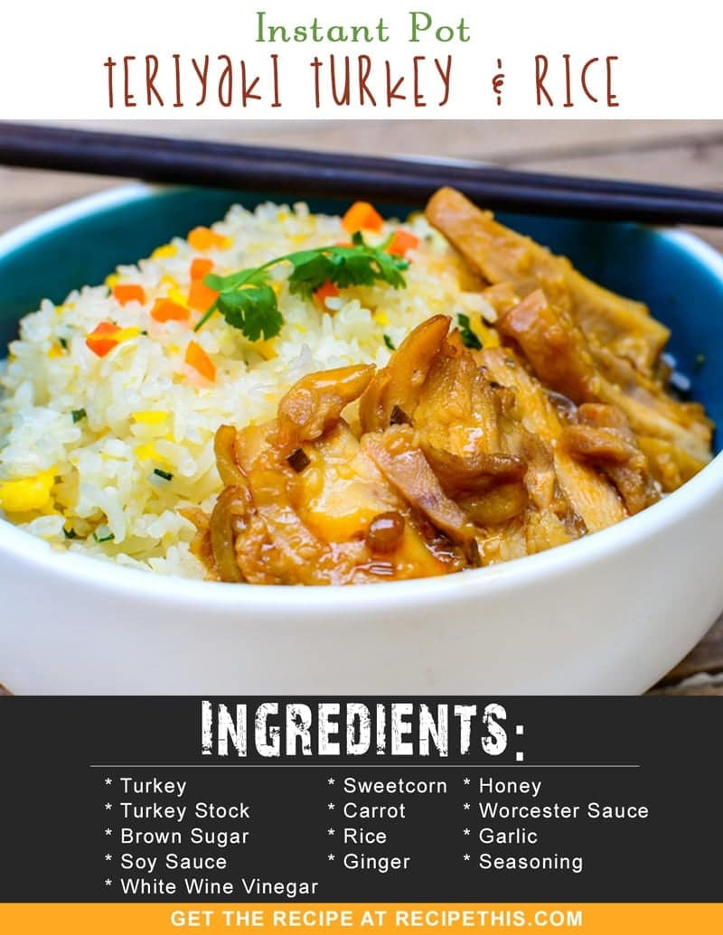 Instant Pot Thanksgiving Recipes
 Instant Pot Teriyaki Turkey & Rice