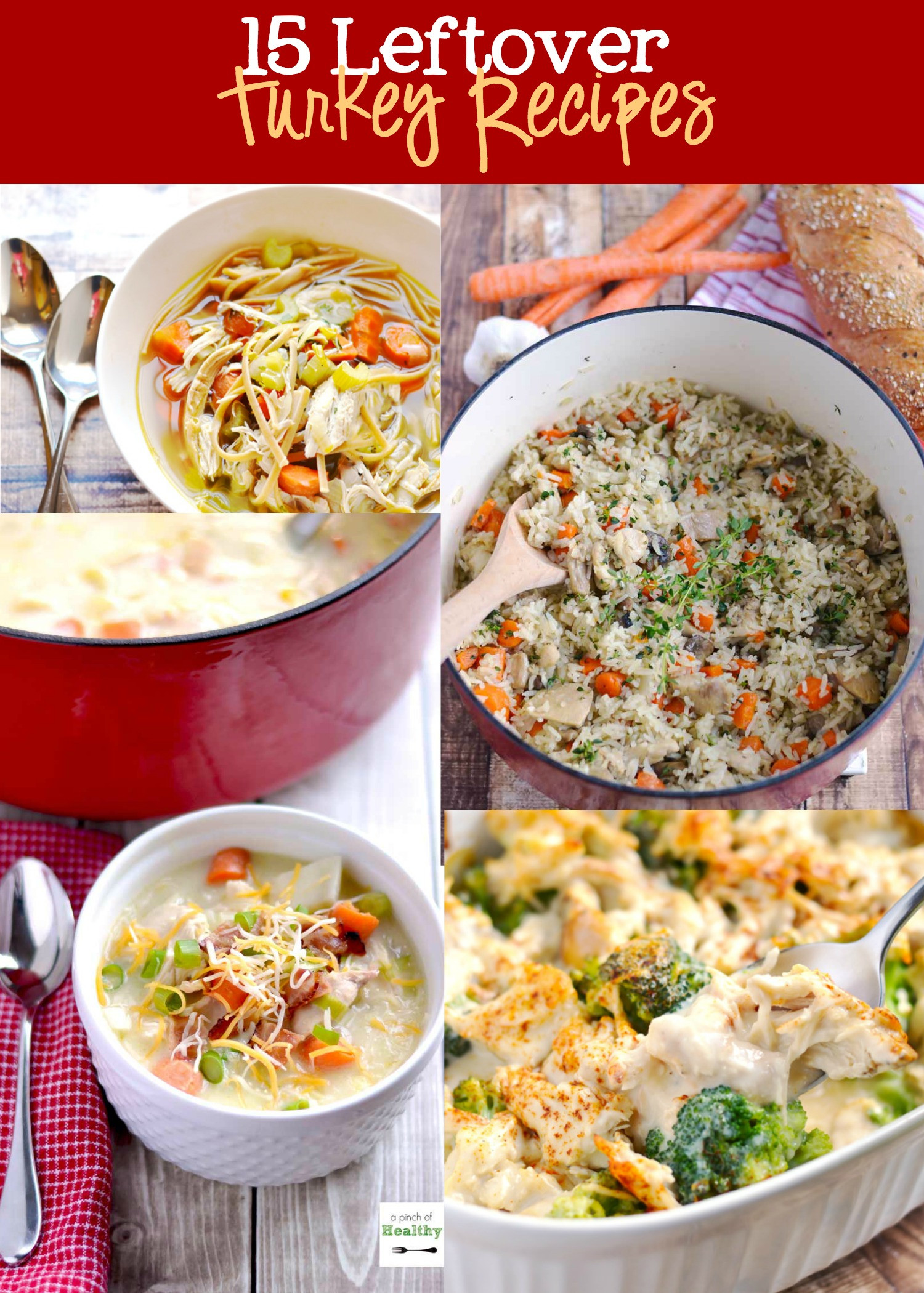 Leftover Thanksgiving Turkey Recipes
 Leftover Turkey Recipes Roundup A Pinch of Healthy