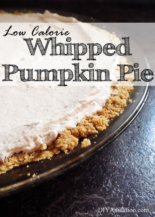 Light Thanksgiving Desserts
 Low Calorie Whipped Pumpkin Pie Light Thanksgiving