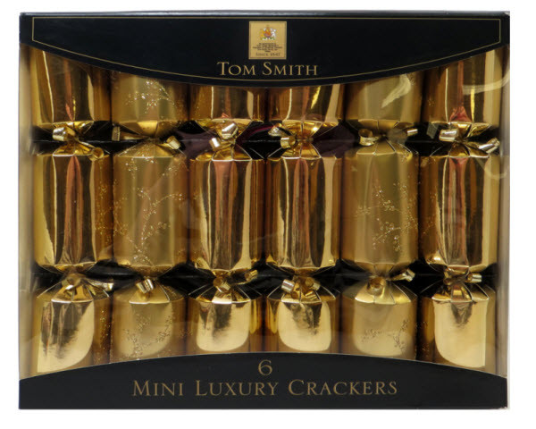 Luxary Christmas Crackers
 Gold Mini Luxury Christmas Crackers
