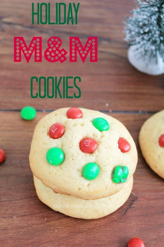 M M Christmas Cookies
 Holiday Cookie Recipes M&Ms Cookies