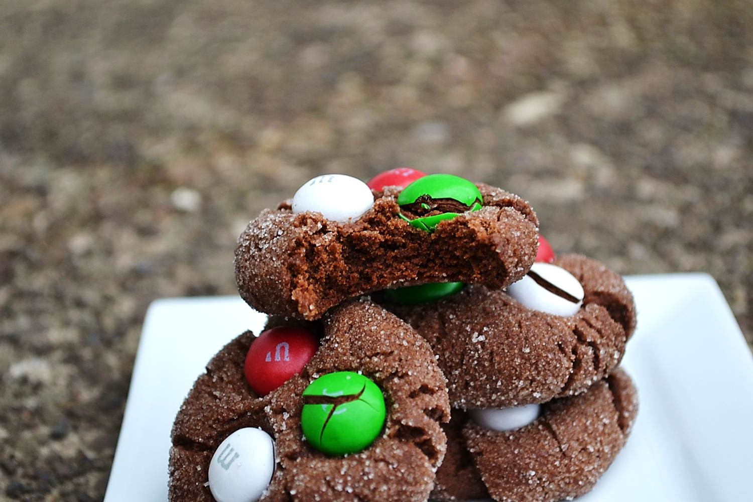 M M Christmas Cookies
 Chocolate Mint M&M Cookies
