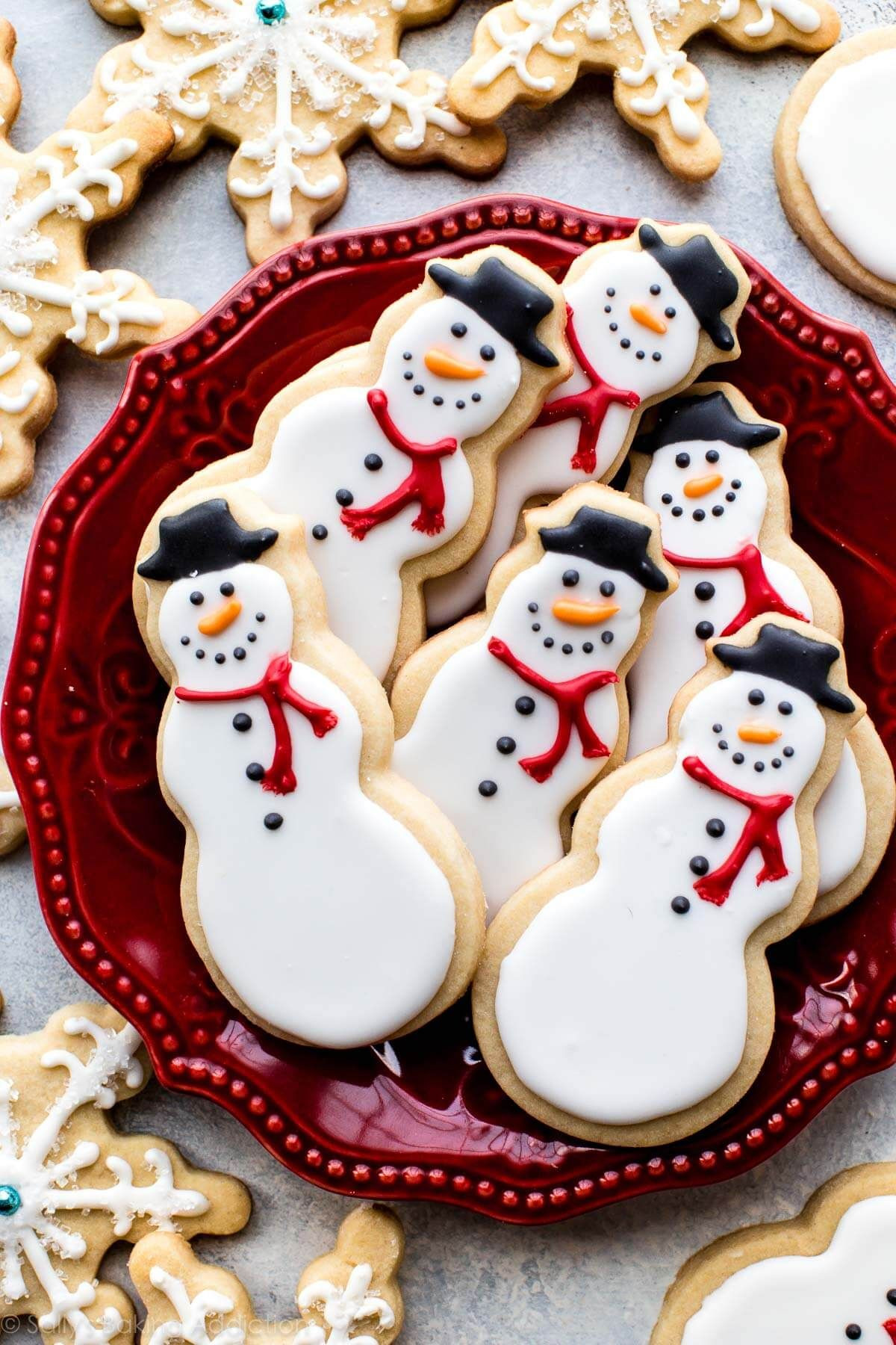 Making Christmas Cookies
 Snowman Sugar Cookies cookies