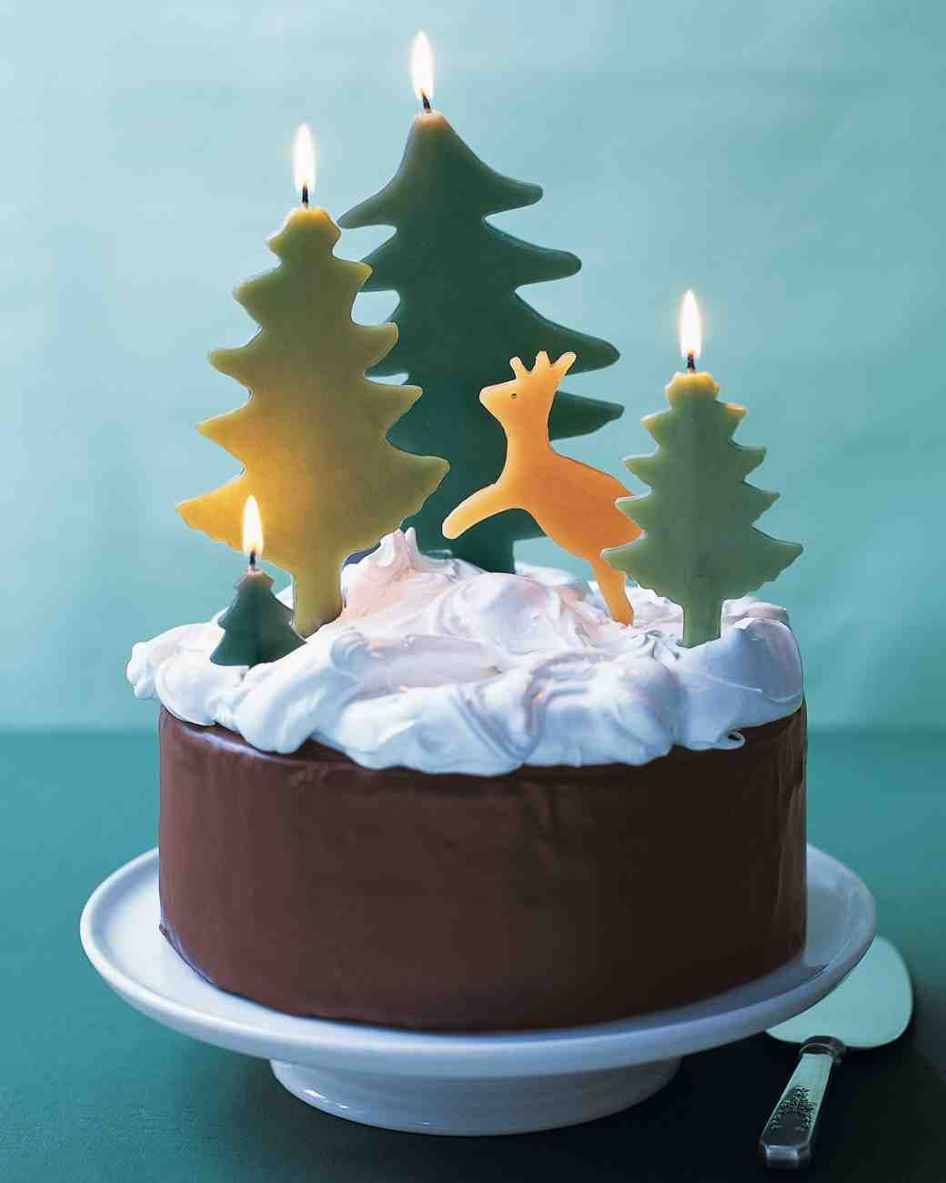 Martha Stewart Christmas Desserts
 Chocolate Cake with Snowy Meringue Recipe