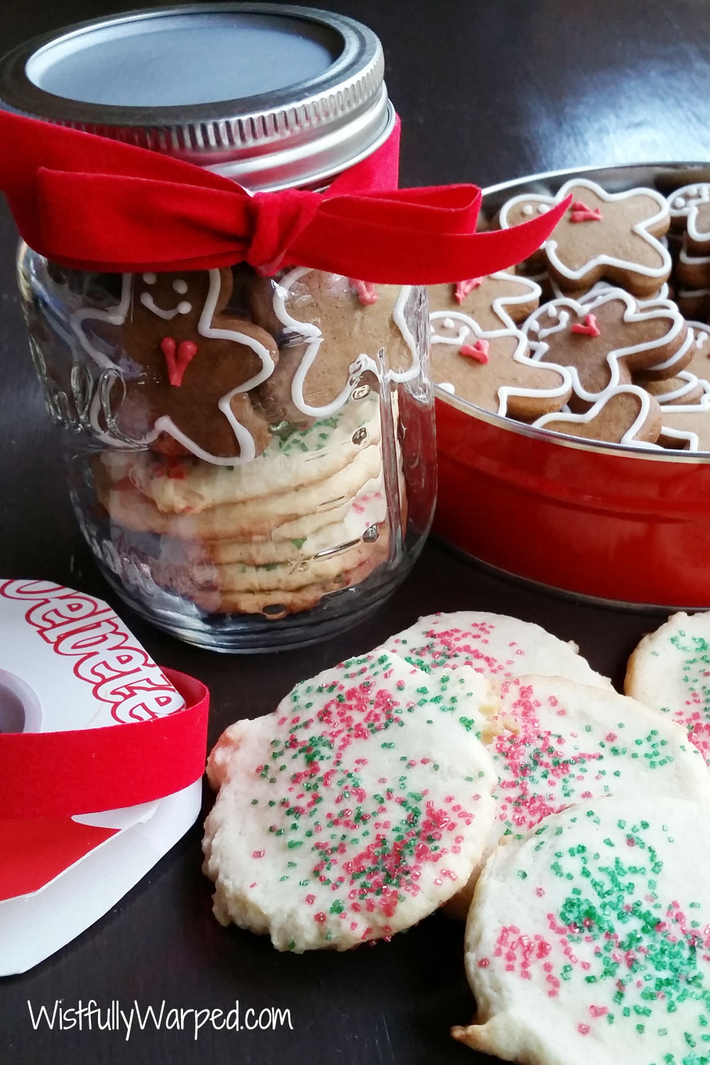 Mason Jar Christmas Cookies
 Christmas Cookie Mason Jar Gift wistfullywarped