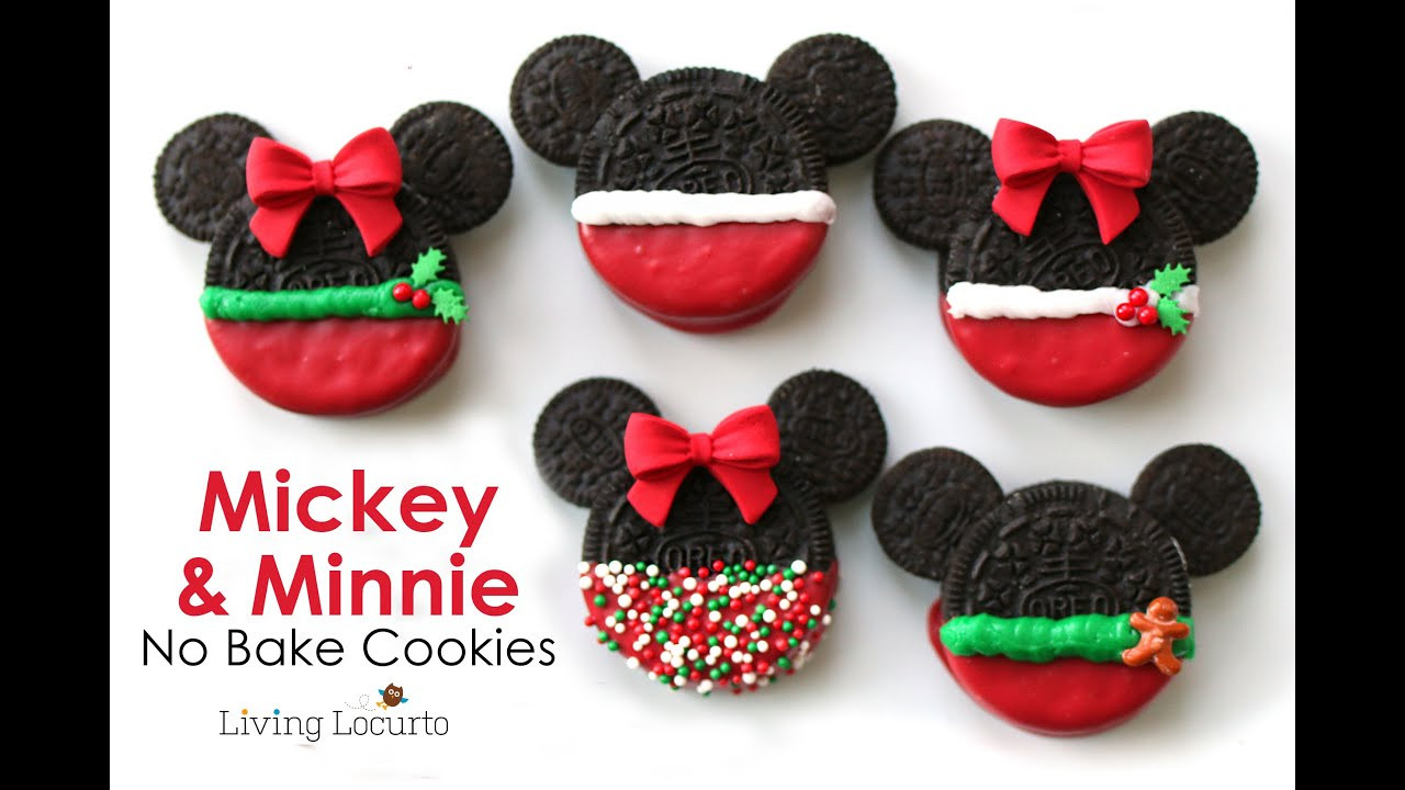 Mickey Mouse Christmas Cookies
 Mickey & Minnie Mouse Christmas Oreo Cookies