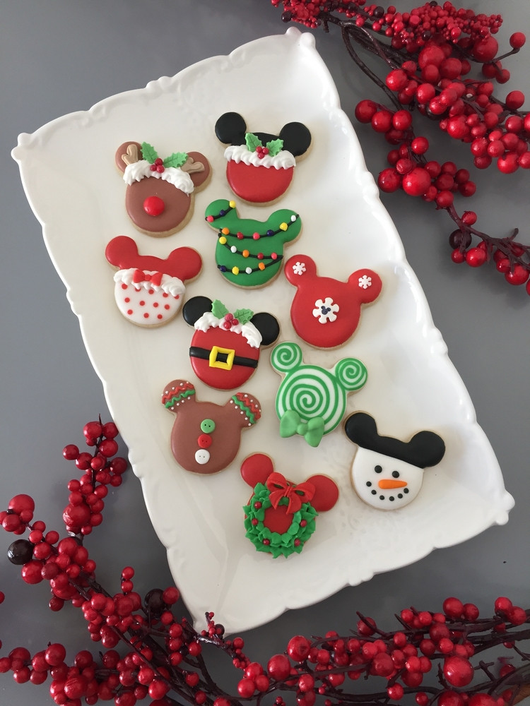 Mickey Mouse Christmas Cookies
 Mickey Mouse themed Christmas cookies
