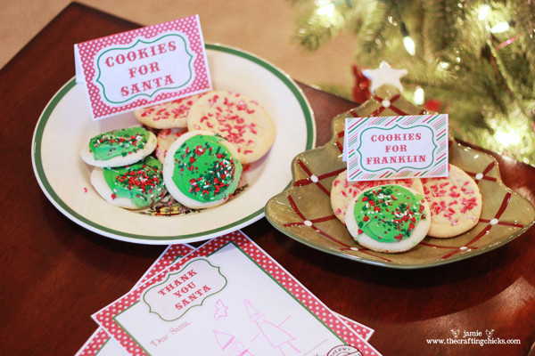 Milk And Cookies Christmas Song
 Thank You Santa Stationery & Cookies for Santa Tags