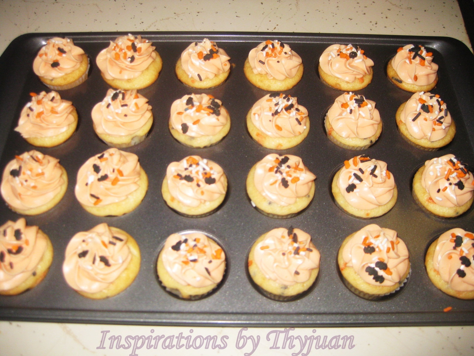 Mini Halloween Cupcakes
 Inspirations by Thyjuan LLC Halloween Cupcakes