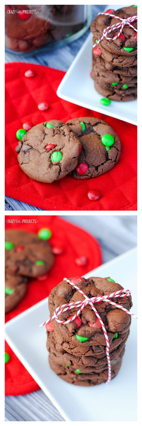 Mint Christmas Cookies
 Double Chocolate Mint Cookies for Christmas Crazy Little
